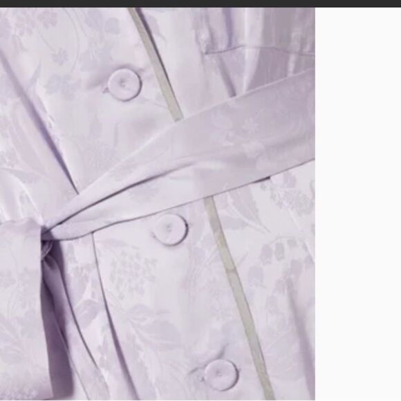 BOTTEGA VENETA lilAc viscose 2018 FLORAL JACQUARD Jumpsuit, Size 42, Large, NWT - Picture 7 of 15